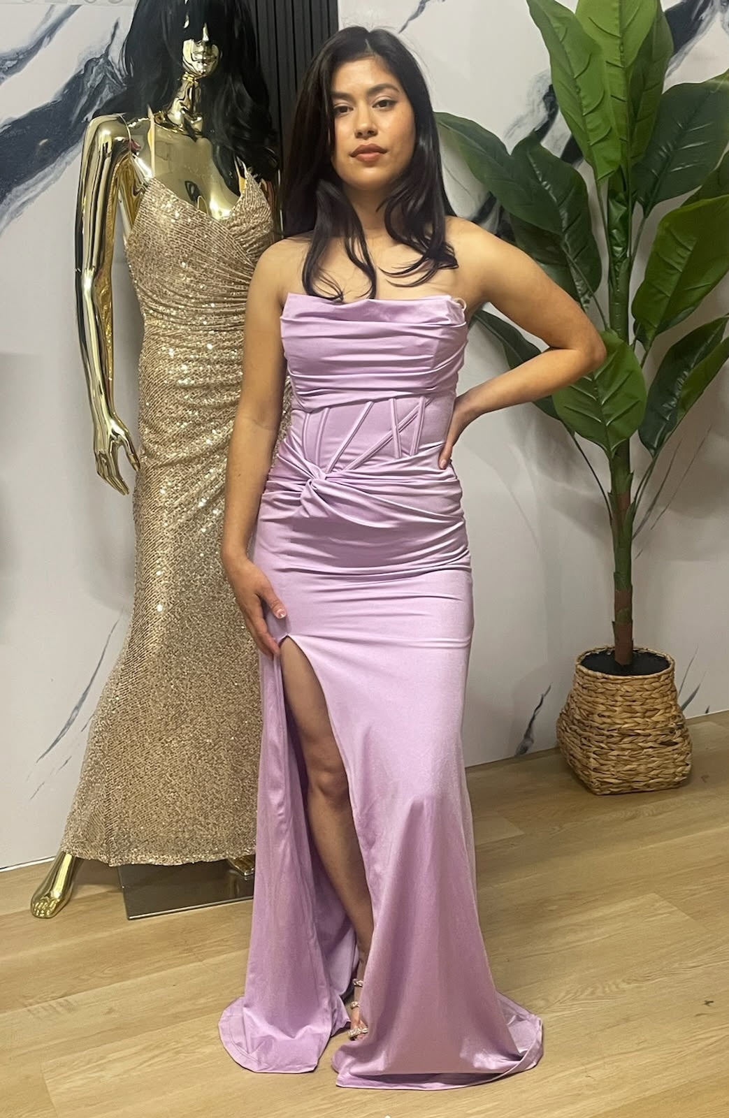 Lavender Long Dress With Corset suleysbeautyboutique Lavender Long Dress With Corset suleysbeautyboutique