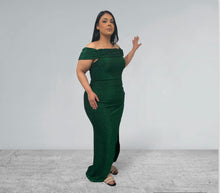 Load image into Gallery viewer, Formal Green Sparkle Dress
