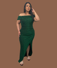 Load image into Gallery viewer, Formal Green Sparkle Dress
