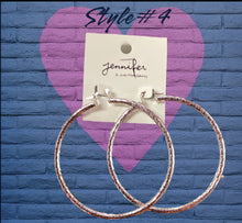 Load image into Gallery viewer, Hoop earrings styles 1-6
